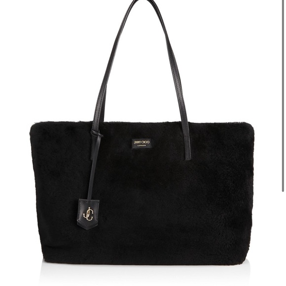 JIMMY CHOO  Nine2Five Calf Hair & Leather  Tote Bag - Picture 8 of 8